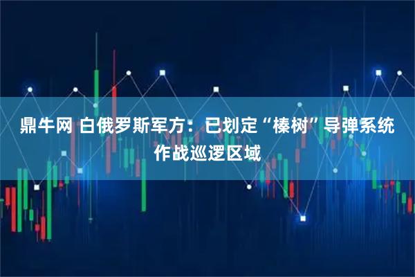 鼎牛网 白俄罗斯军方：已划定“榛树”导弹系统作战巡逻区域